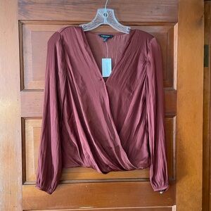 NWT Rust Colored Banana Republic Blouse